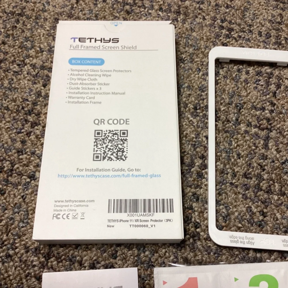 Tethys iPhone 11/XR Full Framed Glass Screen Protector * Qty. 2